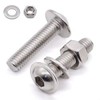 Glvaner M5-0.8 x 25mm Flanged Button Head Socket Cap Screws