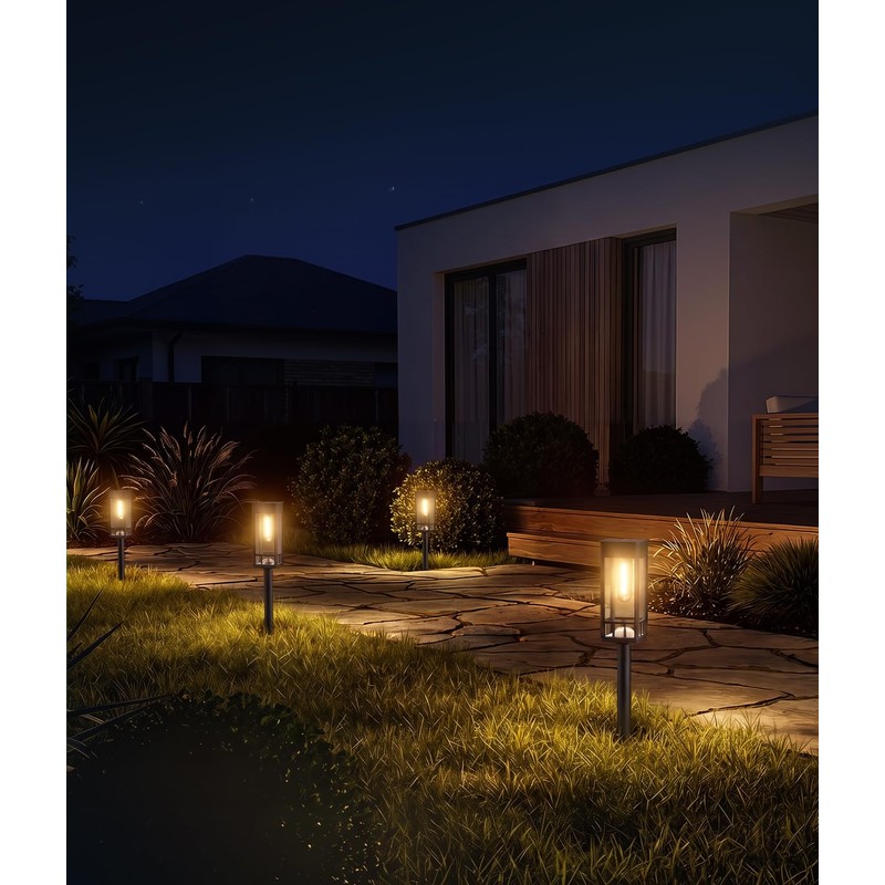 Solar Pathway Lights Outdoor,Bright Solar Lights for Outside, Waterproof Auto