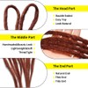 20" Double Ended Dreadlock Extensions 15 Strands DE Synthetic Handmade