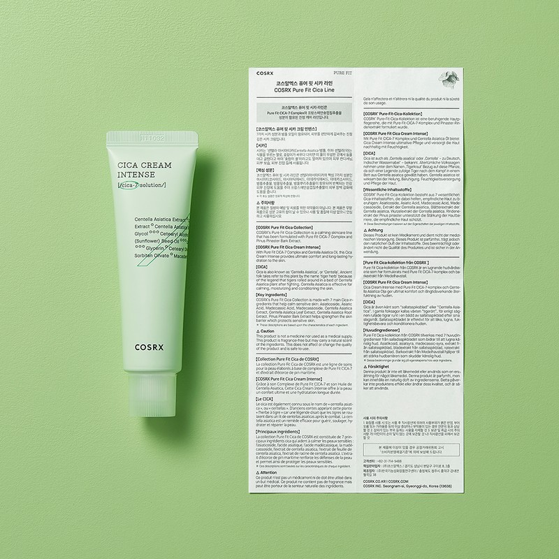 COSRX Pure Fit Cica Cream Intense​ 50ml / 코스알엑스 퓨어