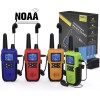 Topsung 3 Long Range Walkie Talkies Rechargeable for Adults - NOAA 2 Way Radios Walki...