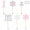 Winter Onederland Cupcake Topper Snowflakes One 1st Birthday Party Decoration