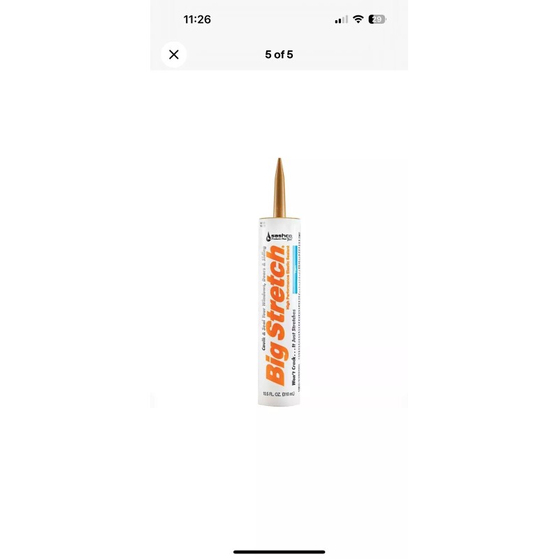 Sashco Big Stretch Acrylic Latex High Performance Caulking Sealant, Tan,