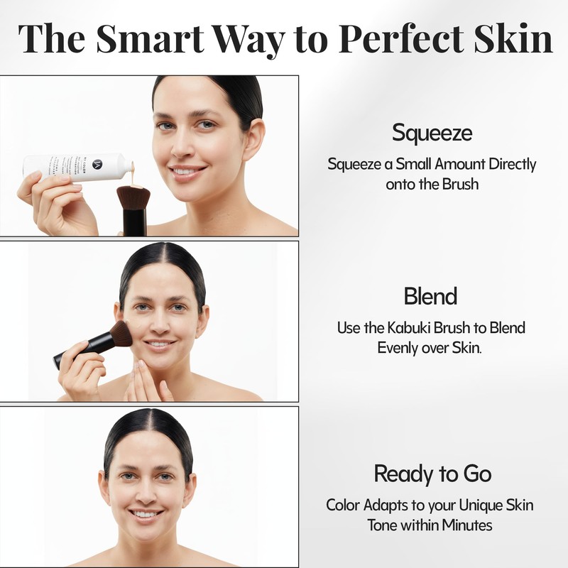 Jerome Alexander My Color Self-Adjusting Foundation, Hydrating & Lightweight Face