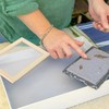 sourcing map Paper Making Screen Wooden Paper Making 4.7 x