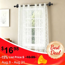 KAMANINA Curtain Rods No Drilling for Windows 32 to 86 Inches Black
