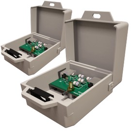 Outdoor Ethernet Surge Protector (2 Pack) PoE+ Gigabit - Gas Discharge Tube GDT -Wall Mount -RJ45 Lightning Suppressor -LAN Network CAT5/CAT6 Thunder Arrestor -GbE 1000 Mbps Protection - Tupavco TP303