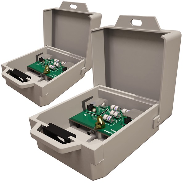 Outdoor Ethernet Surge Protector (2 Pack) PoE+ Gigabit - Gas
