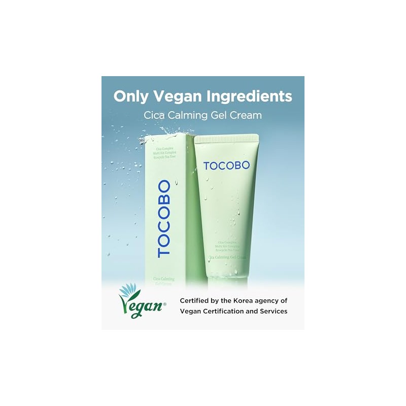 Tocobo Cica Calming Gel Cream ? Korean Vegan Soothing