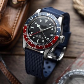 Nizonlaie Fluororubber Watch Strap Quick Release Tropical Style Soft Sport FKM Rubber Strap 18 mm 20 mm 22 mm Universal FKM Rubber Watch Straps Replacement Strap Men Women, 20 mm