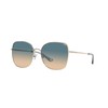 Coach HC7133 Sunglasses, Shiny Light Gold/Blue Yellow Gradient, 57 mm