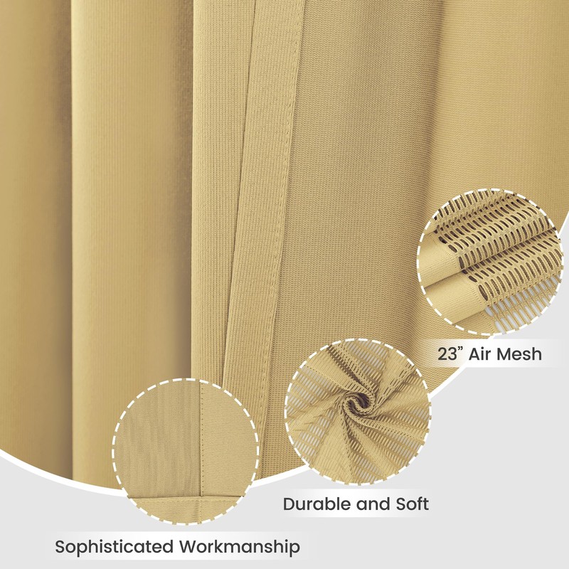 Phating Flame Retardant Hospital Curtain Room Divider, Grommet Cubicle Divider