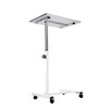Seville Classics Solid-Top Height Adjustable Mobile Laptop Computer Desk Cart