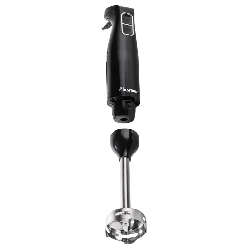 Bestron Hand Blender, Purée Stick with 2 Speed Levels and