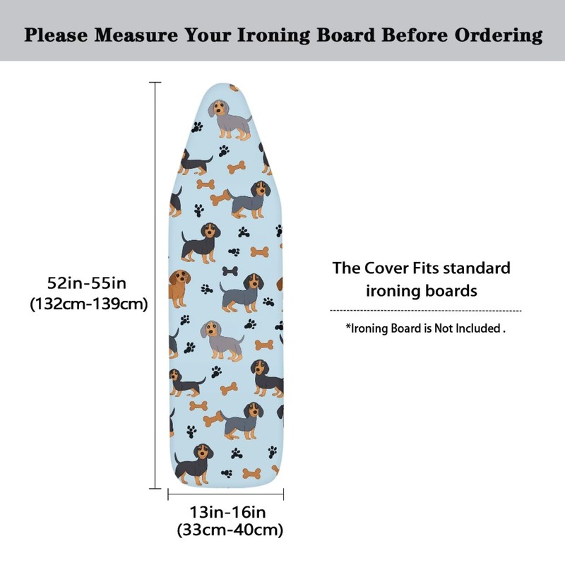 Rerteryuro Ironing Board Cover Standard Size Iron Board Cover 15x54