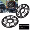 Unbranded Black 3D Rear Speaker Grill Cover For Harley Touring
