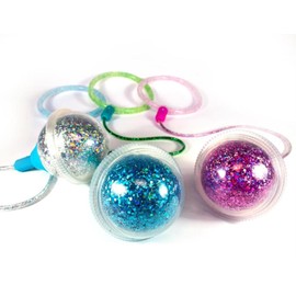 KESS Ice Hopper (Colors Will Vary) - Glitter Filled Hopper Ball - Fun Way to be Active - Aids in Coordination