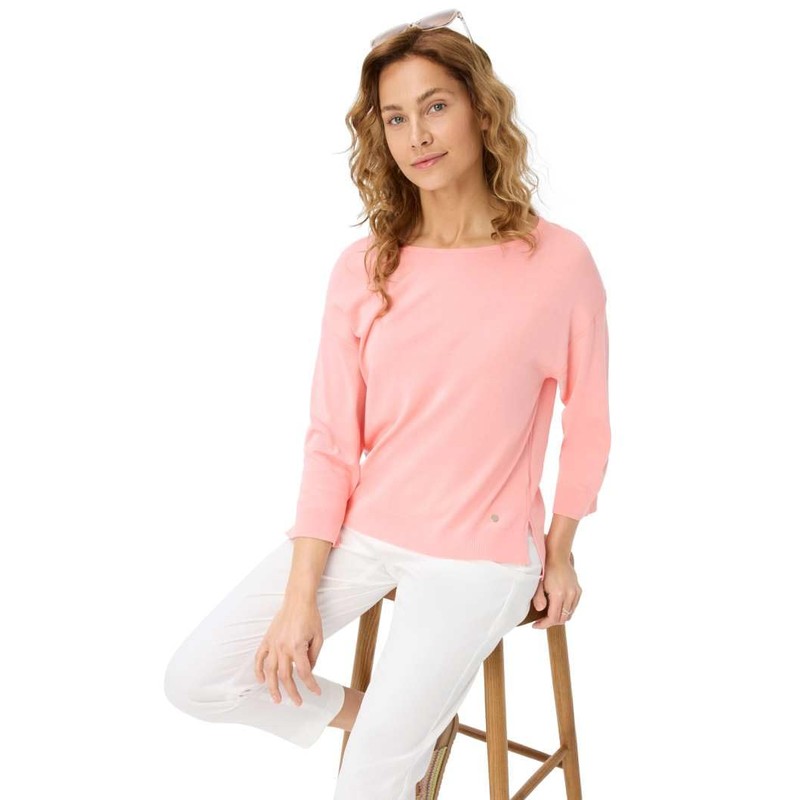 Brax Women's Style.Liz Summer Viscose Pullover, 46 Neon Peach, 38