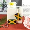 QQSD Jamaica Flag Keychain Jamaican Key Ring, 2 Pack