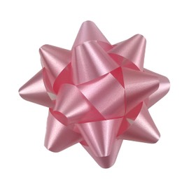 MMvolesy Pink Christmas Confetti Gift Star boxs Star Bows splendorette Christmas Valentine's Day Self Adhesive Bows for Gifts Wrapping Holiday Presents (20Pc)