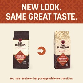 Don Francisco's Kona Blend Ground Coffee, Medium Roast – 100% Arabica Coffee, 10 oz Bag