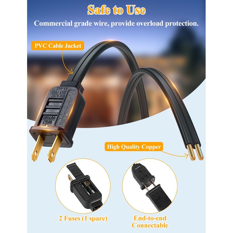 Brightever LED Outdoor String Lights, 75FT Patio Lights with 26