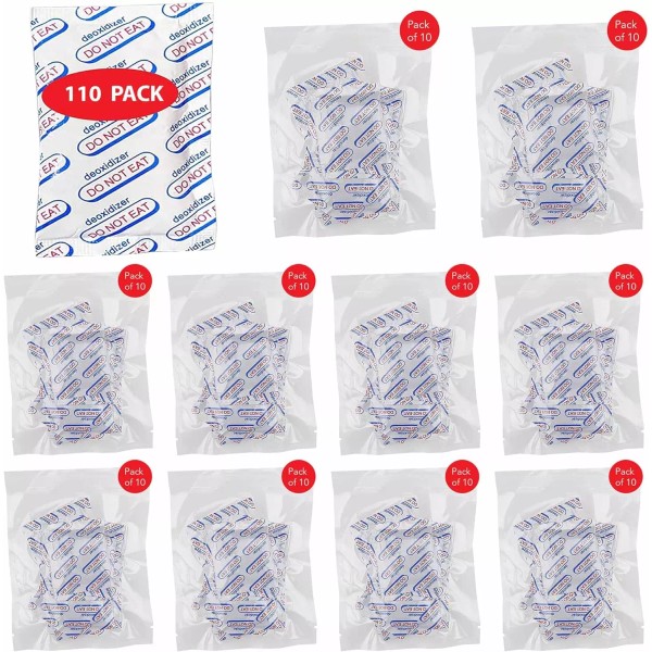 technology Broker Food Grade Oxygen Absorbers (10 Packs 100CC Oxygen