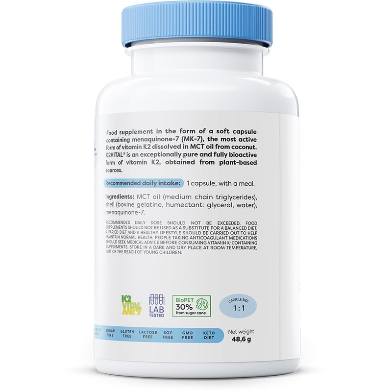 Osavi Vitamin K2 MK-7, 100mcg - 120 softgels