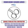 Crown Beebee Scissor Dental Surgical Instruments 4.25 Curved