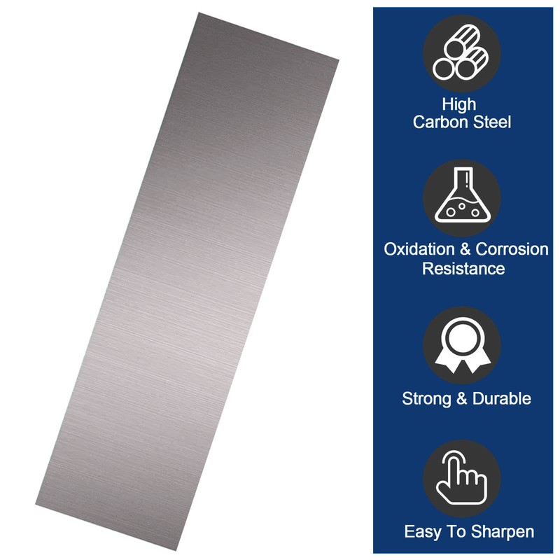 uuvzvcek Knife Blade Steel, 1095 Steel Flat Stock, 12" x
