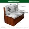 CRFATOP 2 Sets RV Dinette Cushion Covers Printed Camper Cushion