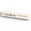 Global Designs Joyeux Noel Snowy Street Scene Festive Standing Wooden