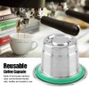 Fdit Cápsula de café reutilizable recargable compatible con máquina de