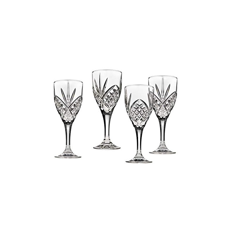 Godinger Dublin Wine Glasses, Stemmed Wine Glass Goblets, Stemmed Drinking
