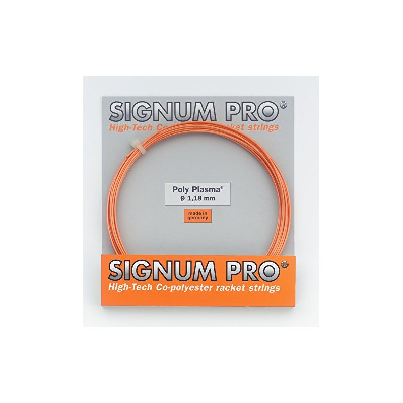 Signum Pro Unisex's Poly Plasma String Set-Orange, 1.23 mm
