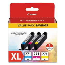 0337c005 (cli-271xl) High-Yield Ink, Cyan/Magenta/Yellow