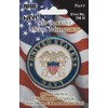 Military Self-Adhesive Metal Medallion 2"-Navy