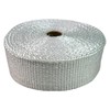 WHITE High Temperature Header Exhaust Pipe Insulation Wrap Roll White