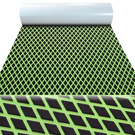 KT GuoMei98.4 X43.31 The Latest Product EVA Foam Boat Decking Self-Adhesive Marine Yacht RV Pool Boat Flooring Non-Skid (Black and Olive Green, 98.4"X43.31", Tiny Diamond Streaks)