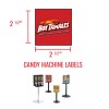 Unbranded (16) CANDY VENDING MACHINE STICKERS LABELS - MEGA VARIETY