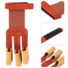 Outdoor Three Finger Guard Glove Traditional Recurved Bow Shooting Archery