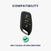 kwmobile Leather Key Cover Compatible with MG 3-Button ZS MG4