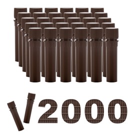 CryoKing Light-Safe Cryogenic Vials 2.0ml with Screw Caps Cryotubes for Low Temperature Sample Storage Brown Sterile Vials, Case of 2000