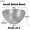 eMKay® Pack of 2 Small 1L Reusable Plastic Serving Bowls