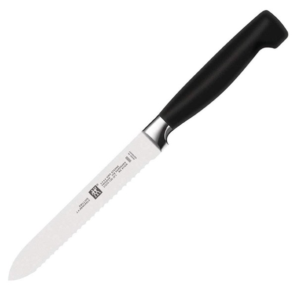 ZWILLING FOUR STAR Utility knife,Silver/Black,13cm
