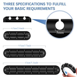 6pcs Cable Holder Wire Organizer Cable Clips Anchor Cable Holder Cord Organizer Cord Organizing Cable Organizer Fixing Cable Clips Power Cord Headphone Cable Cable