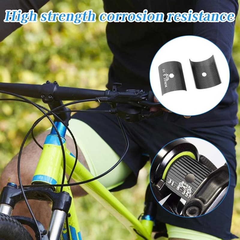 RAMGLYO Bicycle Handlebar Shim Spacer, Bike Stem Shims, Universal Bicycle