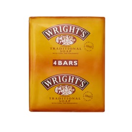 Wright's Coal Tar Soap, for everyday skin cleansing, suitable for all skin types. 4 x 100g bars