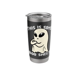 American resident Ghost alien this some bullshit Boo Sheet Stainless Steel Insulated Tumbler