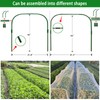 10 Sets 41.3"x32" Greenhouse Hoops Grow Tunnel for Raised Beds,Durable